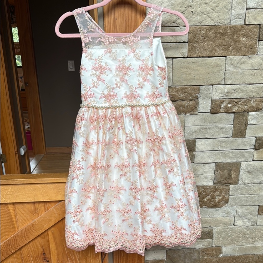 American Princess Dress Elegant Floral Kids Dress Size 10